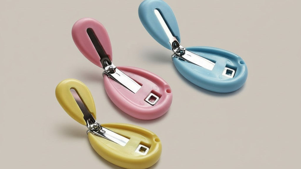 Blue stainless steel nail clippers, safe and easy to use, suitable for children and teenagers.