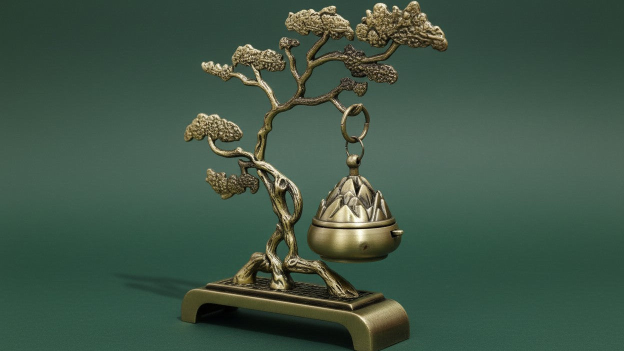 Incense holder, a decorative accessory that allows you to safely hold and burn incense, suitable for home, meditation or relaxation.