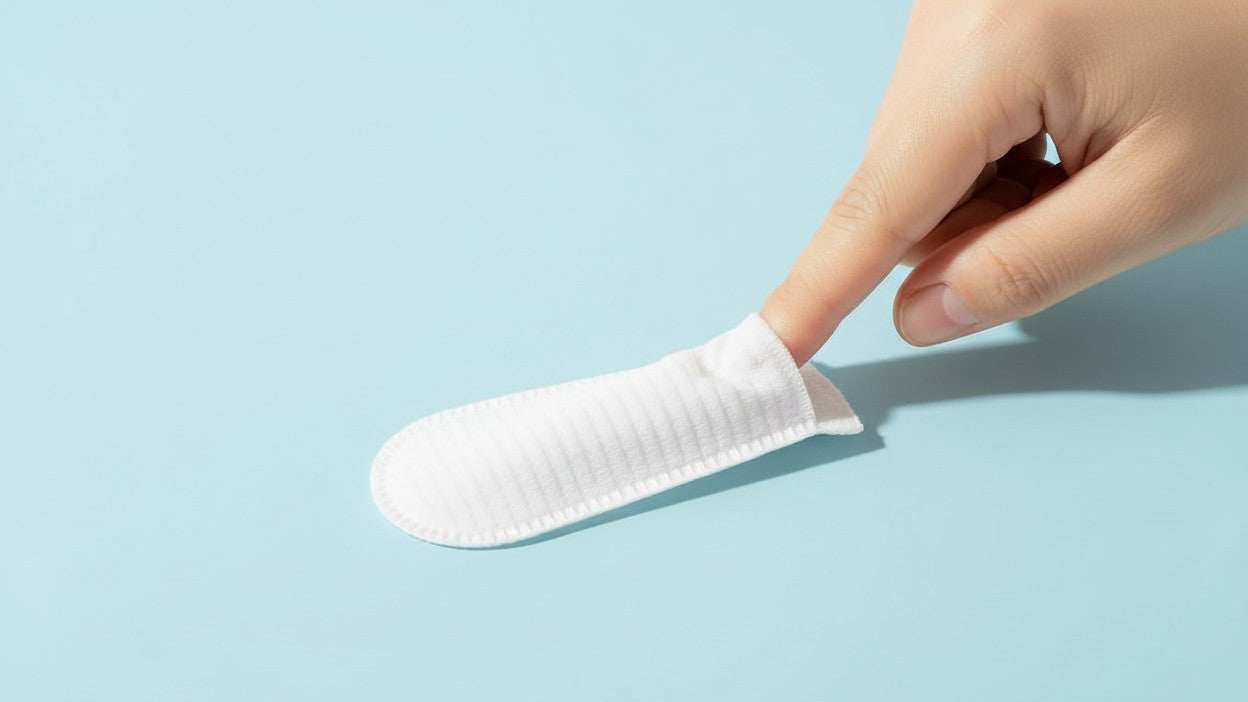 Couvre-doigts jetables pour nettoyage d'animaux (100 pcs). Idéal pour enlever le tartre, nettoyer les oreilles et assurer une haleine fraîche.