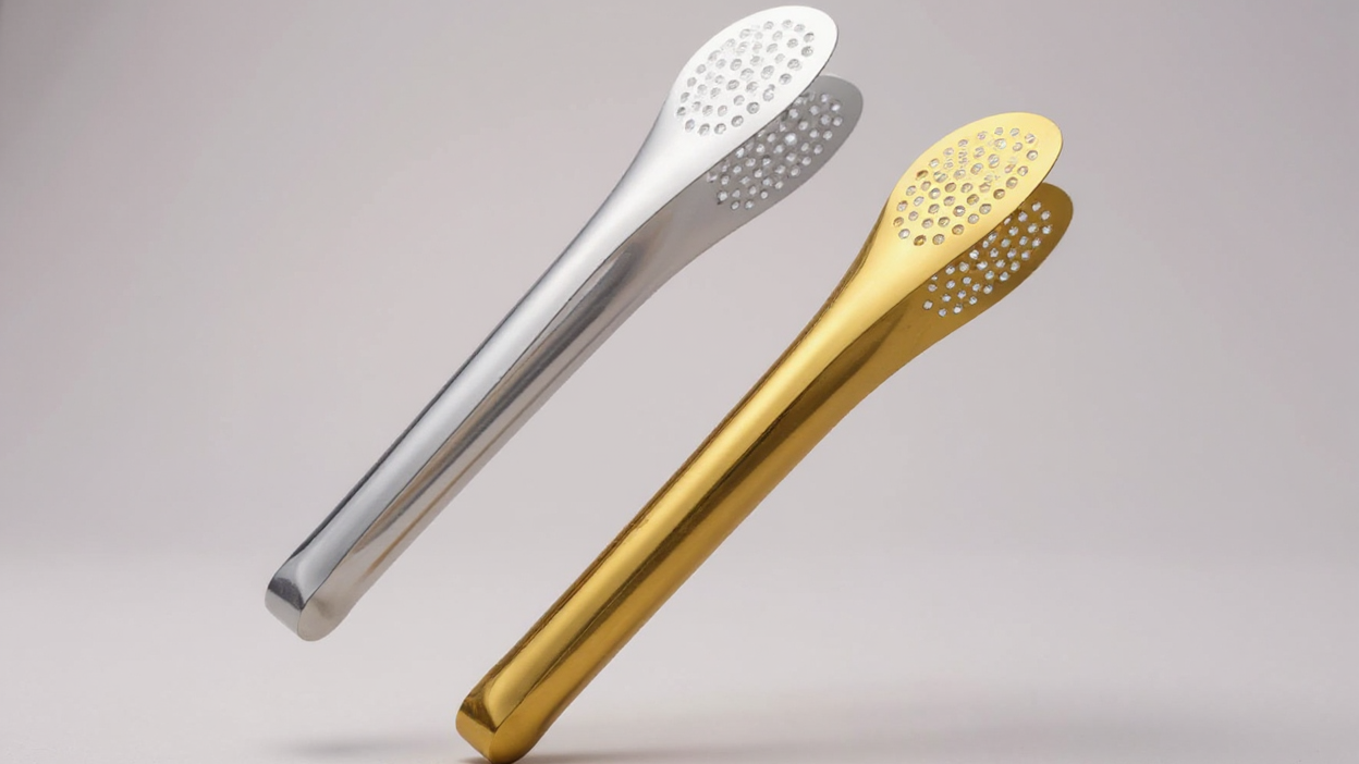 Lot de 6 pinces en acier inoxydable (17,78‑30,48 cm), résistantes à la chaleur et lave-vaisselle, idéales salades, BBQ, pâtes, fruits et buffet.