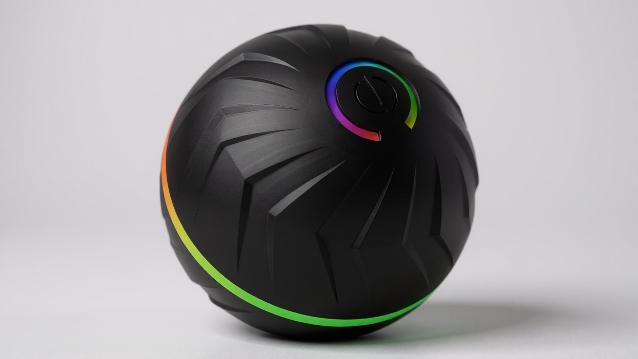 Balle interactive intelligente 6,6 cm, activation par mouvement, rebond automatique, durable et rechargeable, idéale pour chiens toutes tailles.